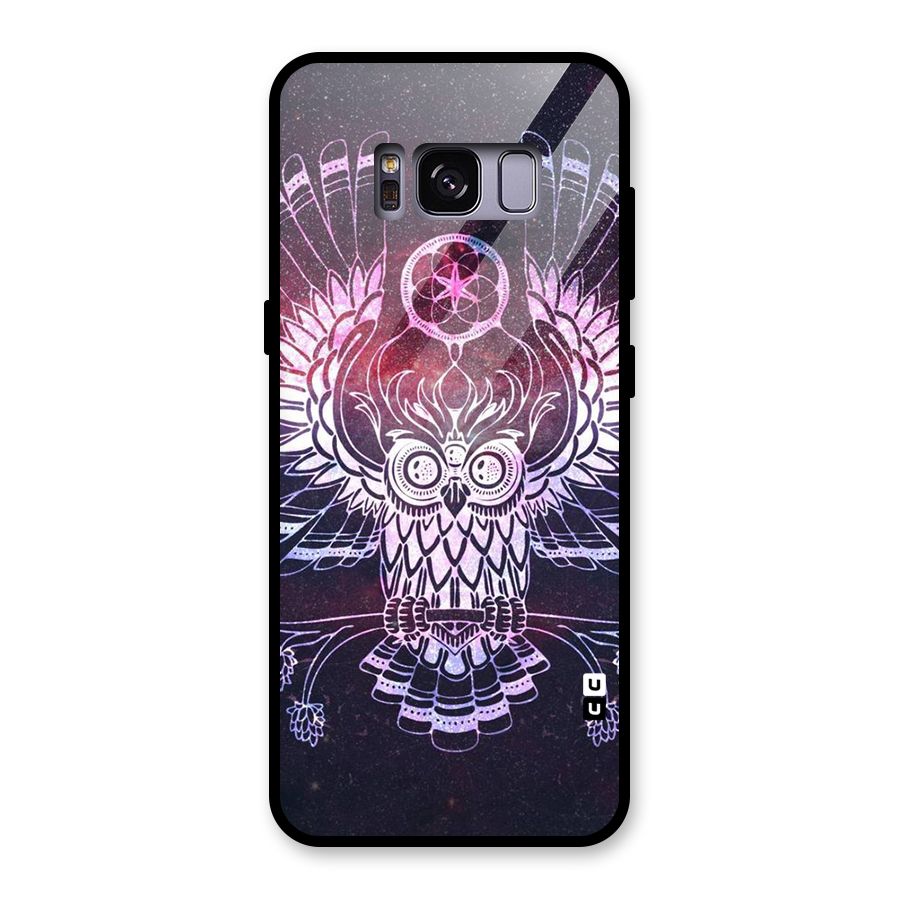 Owl Quirk Swag Glass Back Case for Galaxy S8