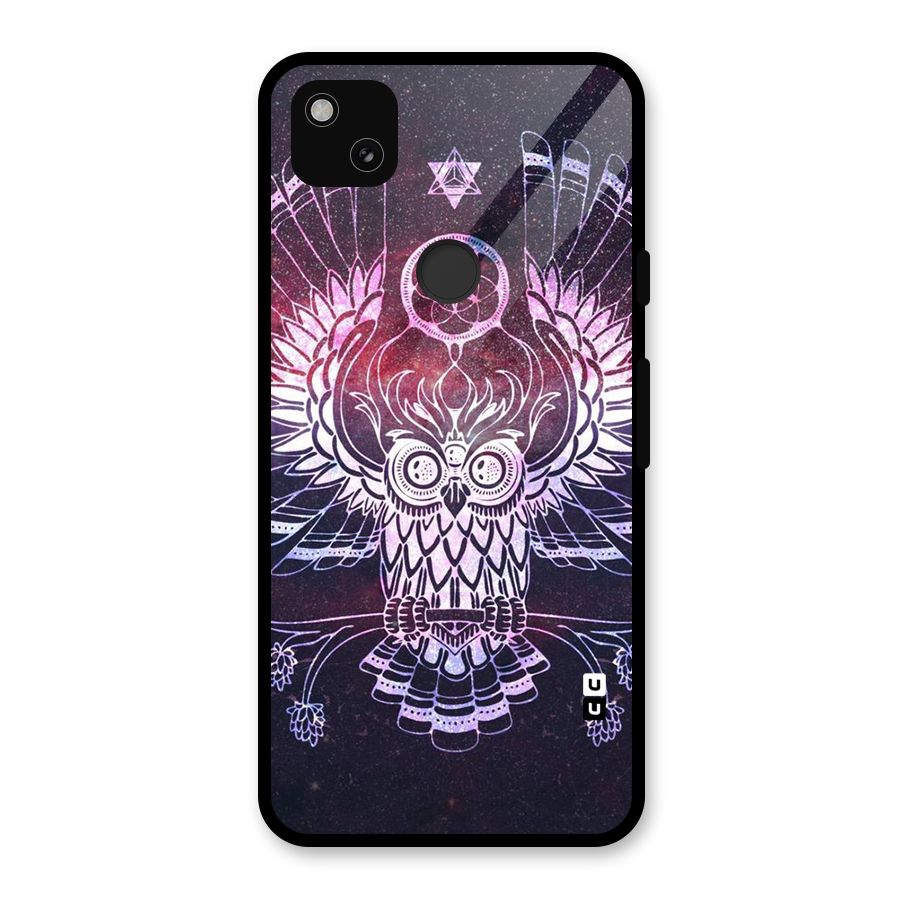 Owl Quirk Swag Glass Back Case for Google Pixel 4a