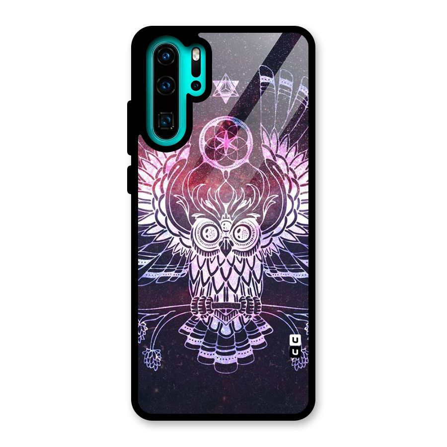 Owl Quirk Swag Glass Back Case for Huawei P30 Pro