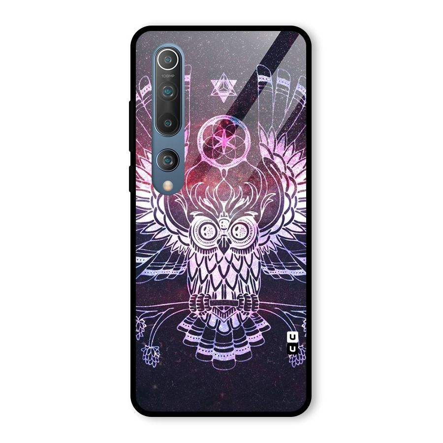 Owl Quirk Swag Glass Back Case for Mi 10