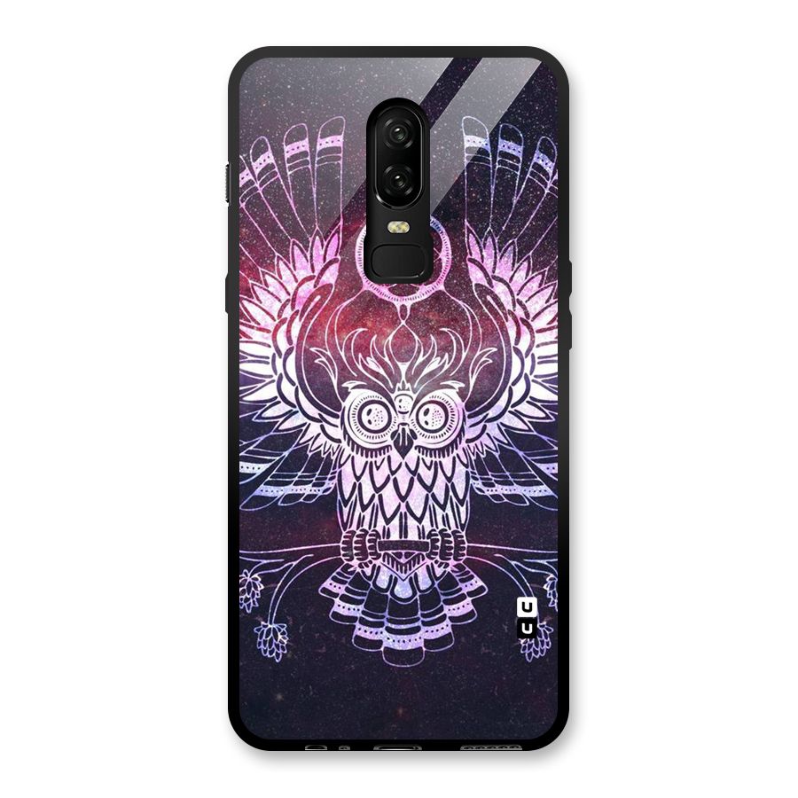 Owl Quirk Swag Glass Back Case for OnePlus 6