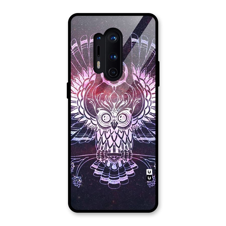 Owl Quirk Swag Glass Back Case for OnePlus 8 Pro