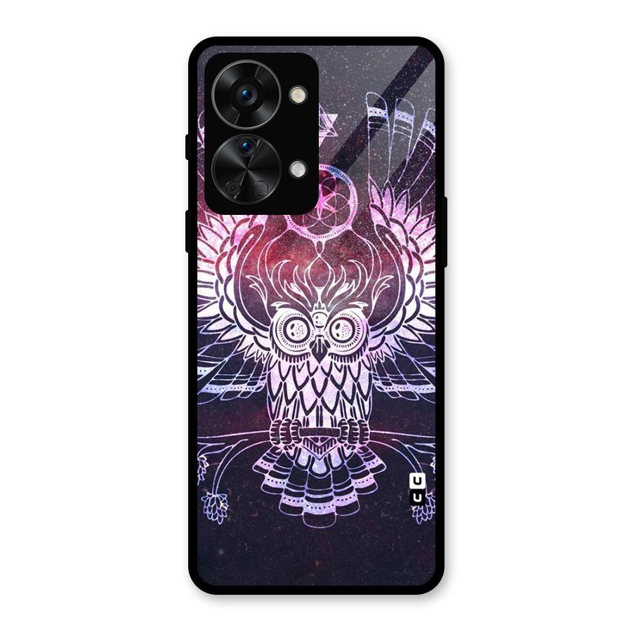 Owl Quirk Swag Glass Back Case for OnePlus Nord 2T