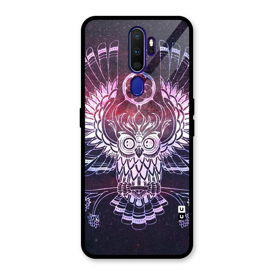 Owl Quirk Swag Glass Back Case for Oppo A9 (2020)