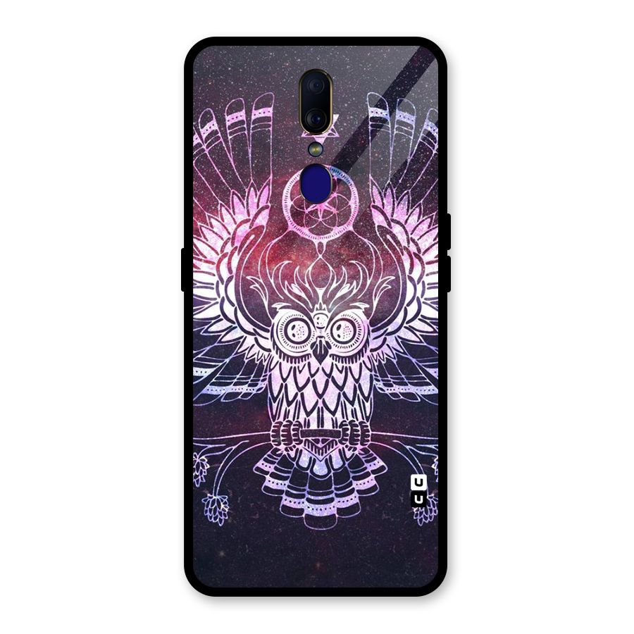 Owl Quirk Swag Glass Back Case for Oppo F11