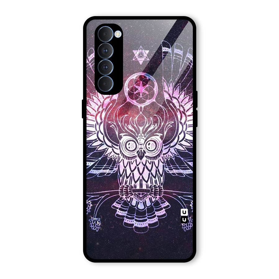 Owl Quirk Swag Glass Back Case for Oppo Reno4 Pro