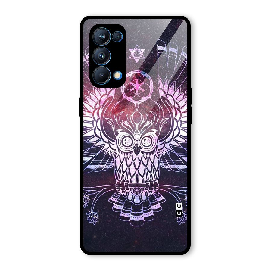Owl Quirk Swag Glass Back Case for Oppo Reno5 Pro 5G