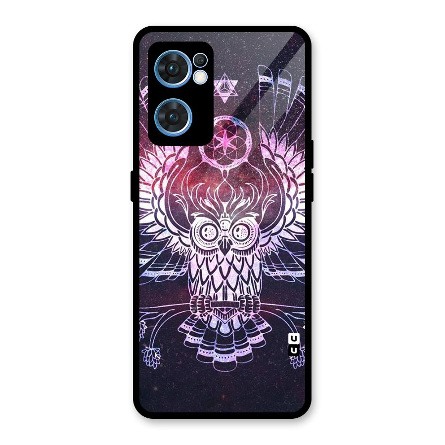 Owl Quirk Swag Glass Back Case for Oppo Reno7 5G