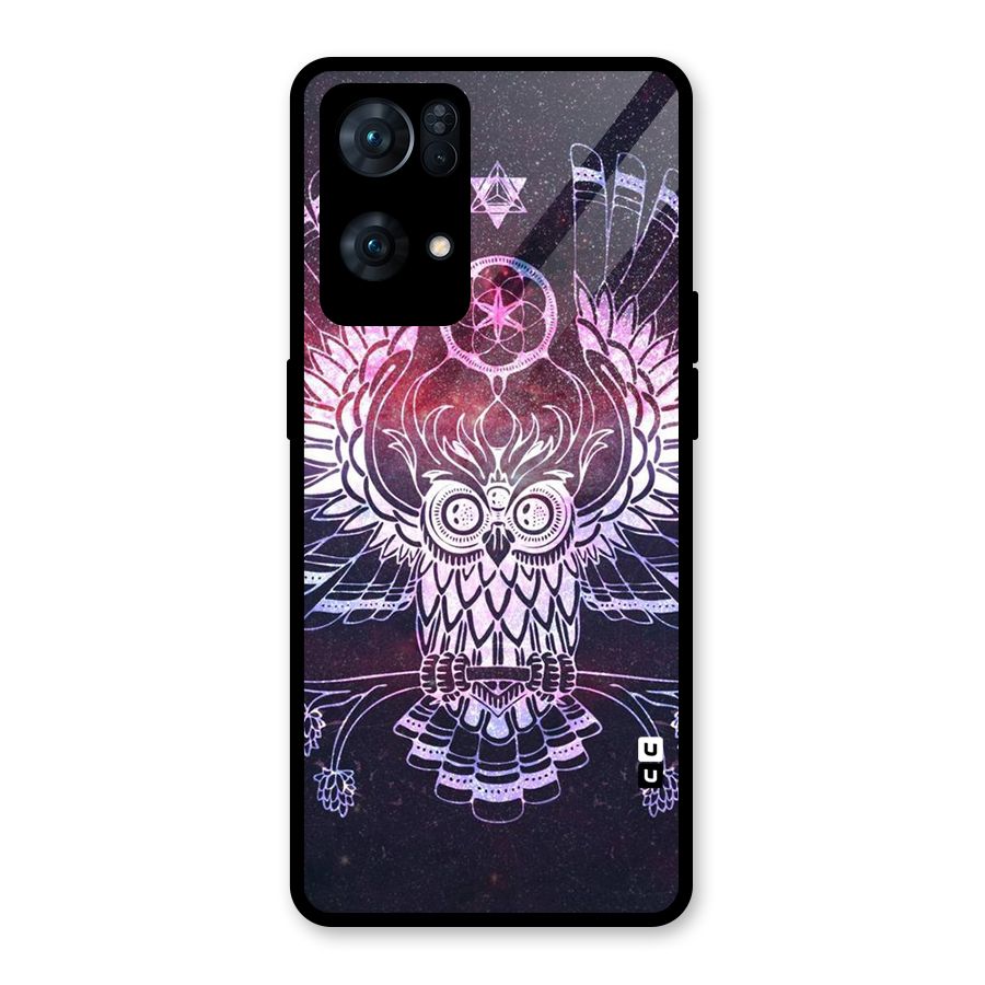 Owl Quirk Swag Glass Back Case for Oppo Reno7 Pro 5G