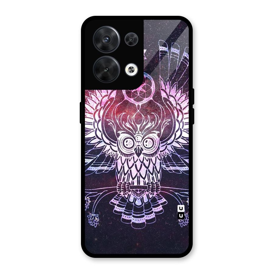 Owl Quirk Swag Glass Back Case for Oppo Reno8 5G