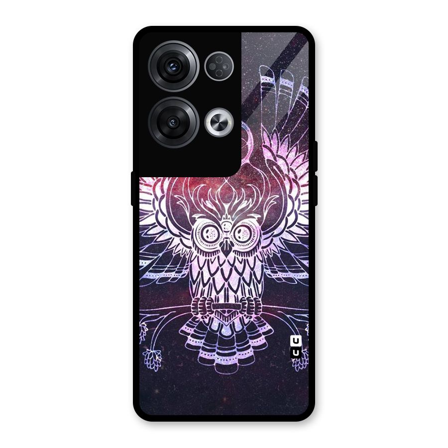 Owl Quirk Swag Glass Back Case for Oppo Reno8 Pro 5G