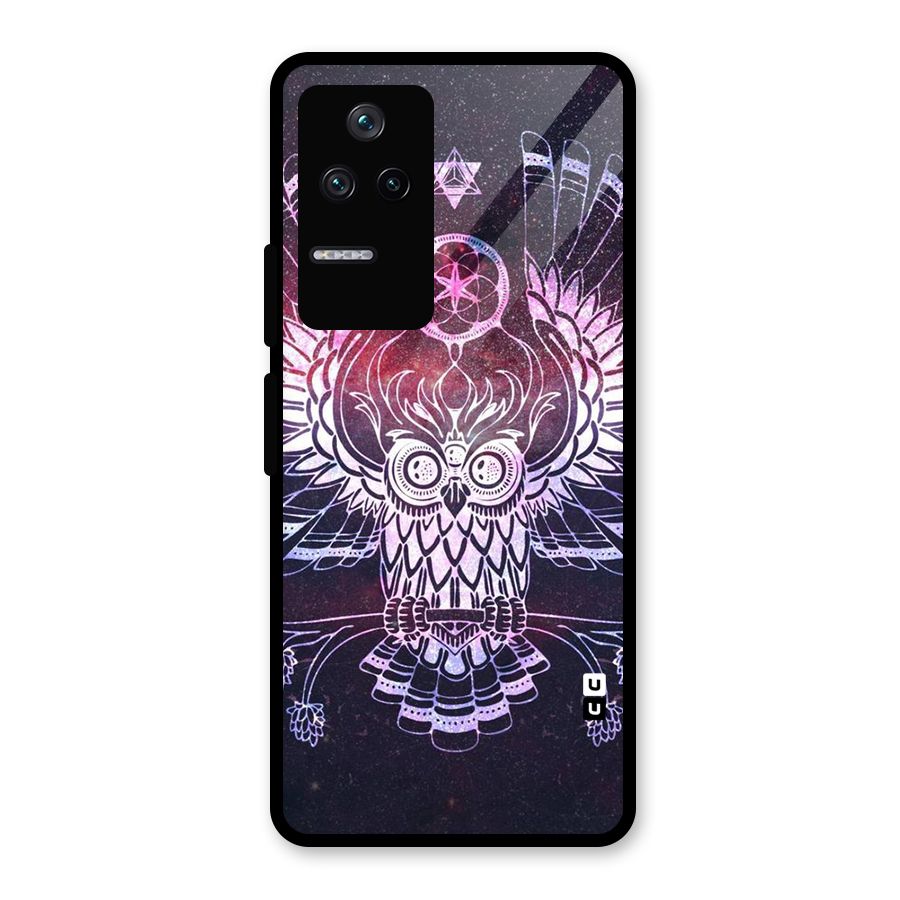 Owl Quirk Swag Glass Back Case for Poco F4 5G