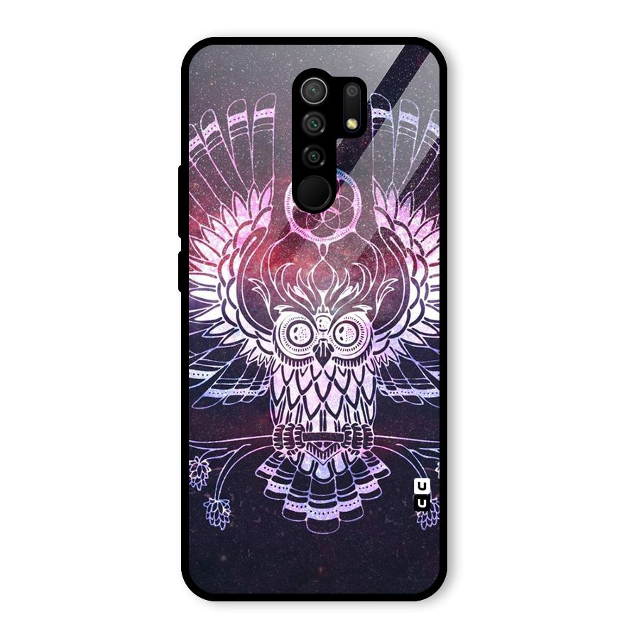 Owl Quirk Swag Glass Back Case for Poco M2