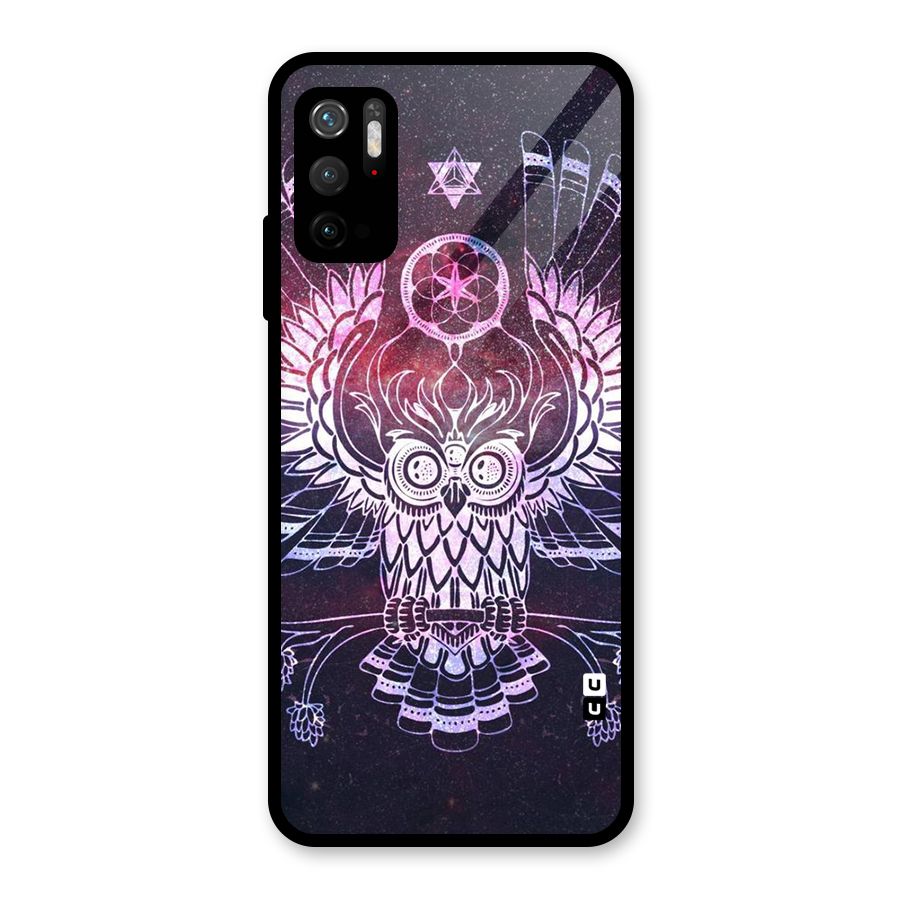 Owl Quirk Swag Glass Back Case for Poco M3 Pro 5G