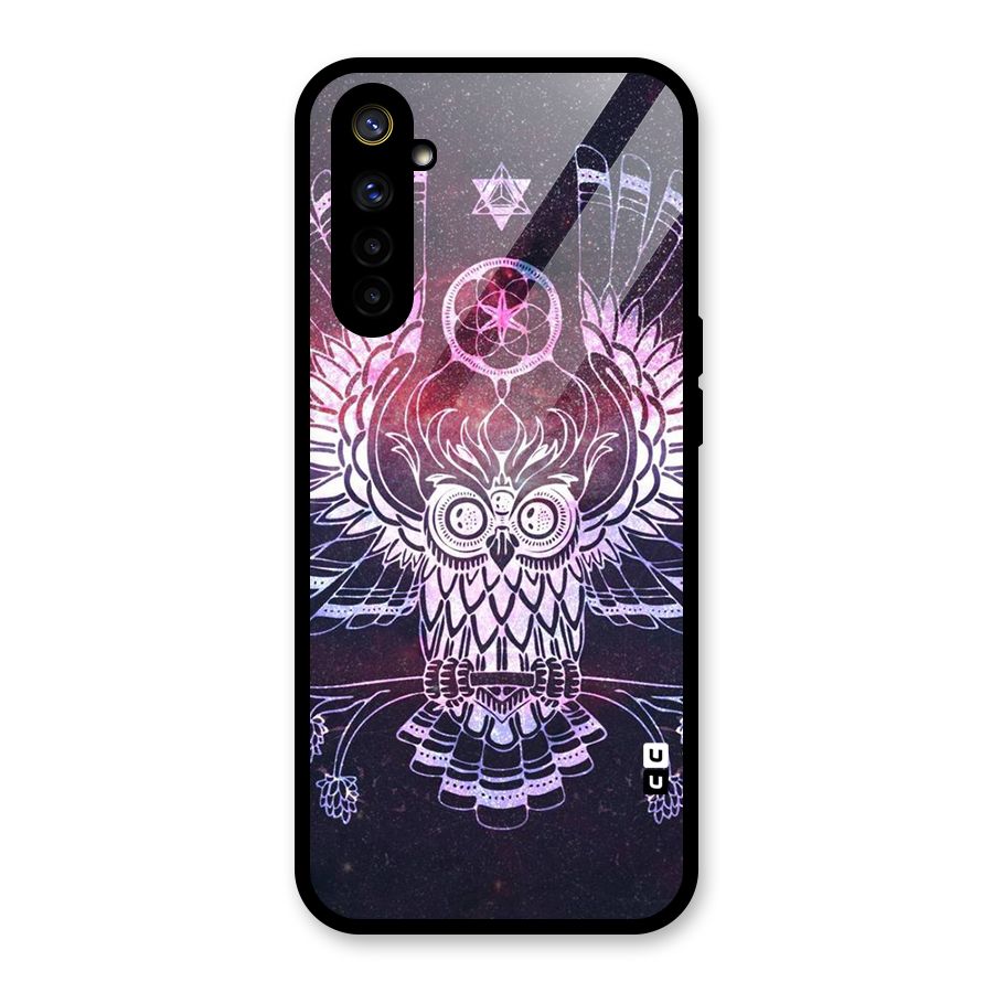 Owl Quirk Swag Glass Back Case for Realme 6i