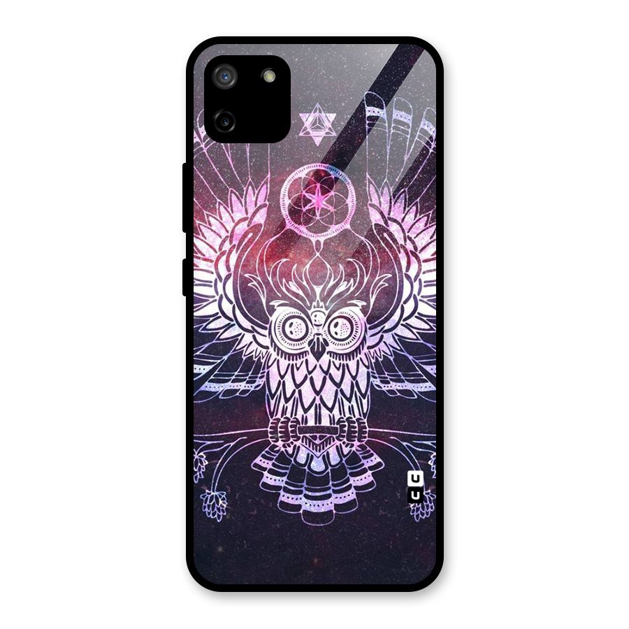 Owl Quirk Swag Glass Back Case for Realme C11