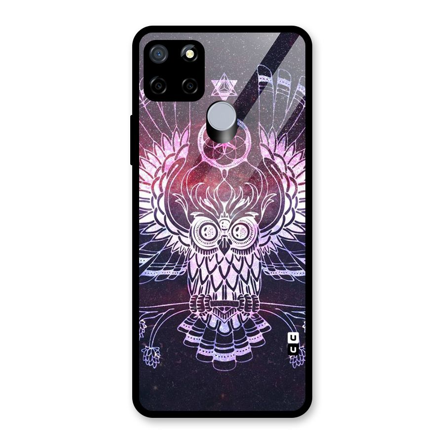 Owl Quirk Swag Glass Back Case for Realme C12
