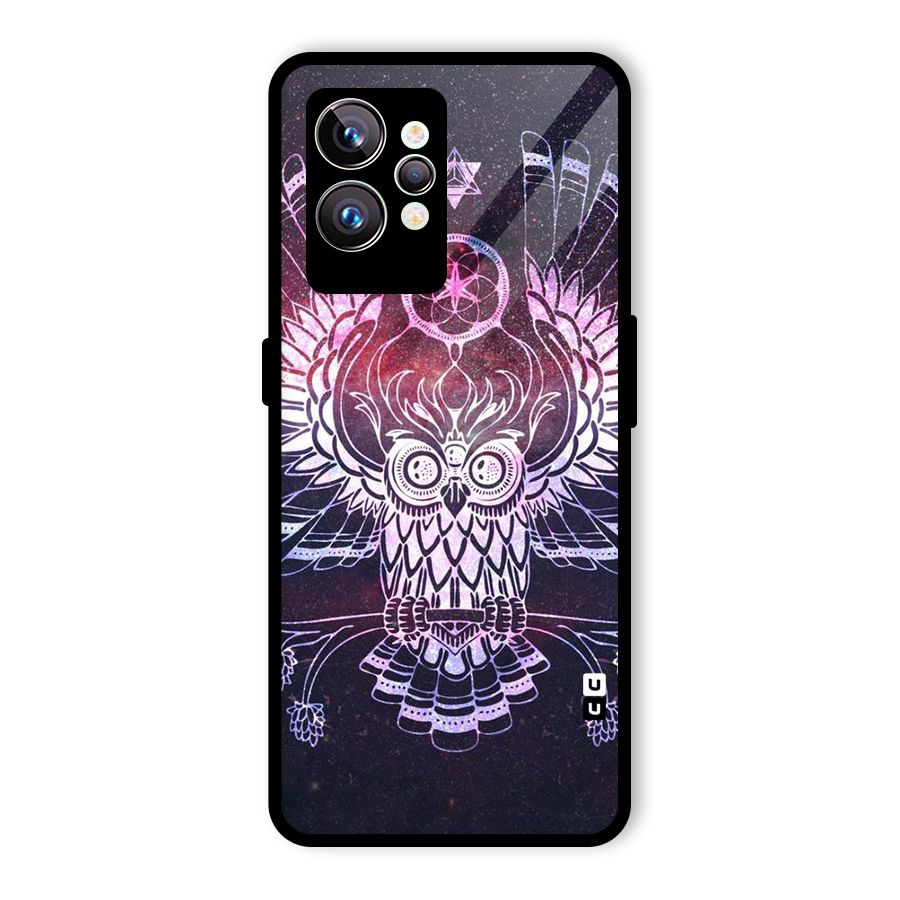 Owl Quirk Swag Glass Back Case for Realme GT2 Pro