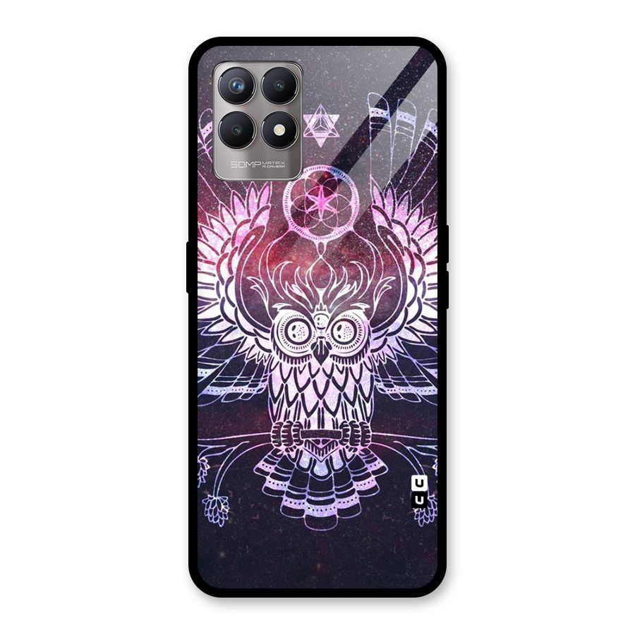Owl Quirk Swag Glass Back Case for Realme Narzo 50