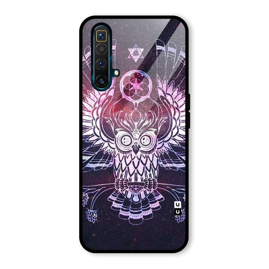 Owl Quirk Swag Glass Back Case for Realme X3