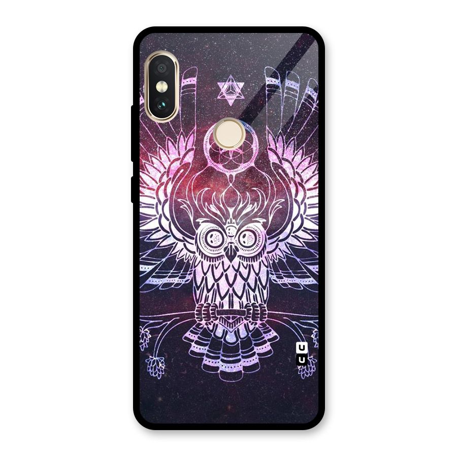 Owl Quirk Swag Glass Back Case for Redmi Note 5 Pro