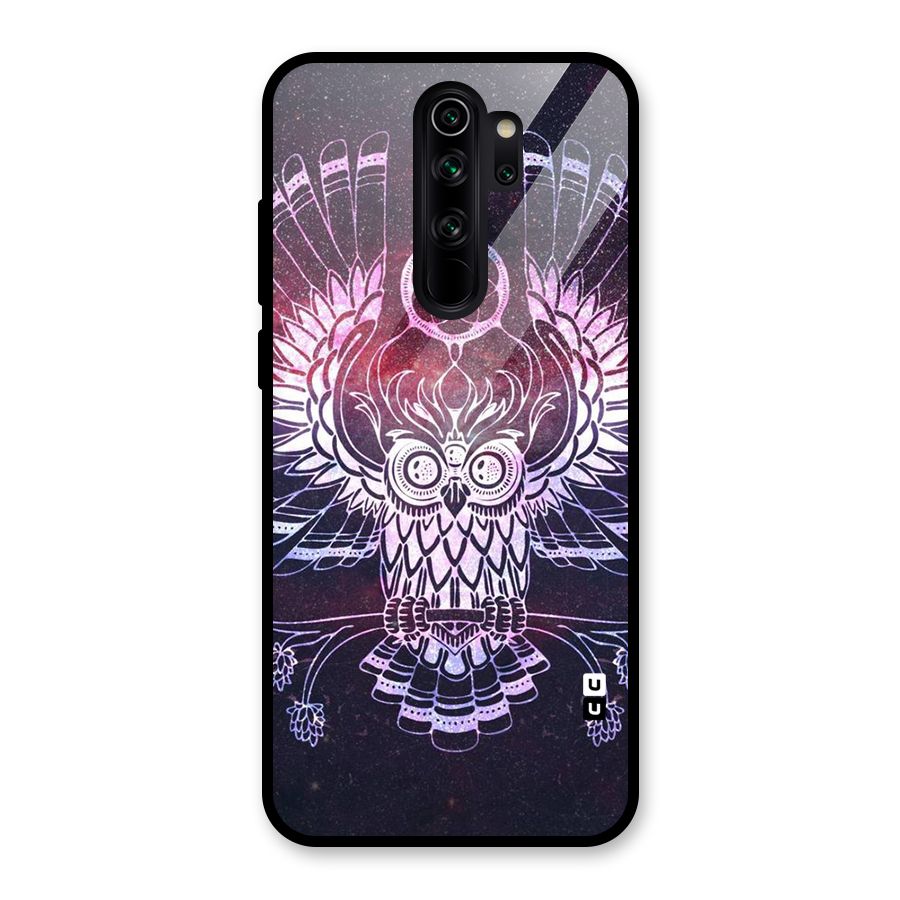Owl Quirk Swag Glass Back Case for Redmi Note 8 Pro