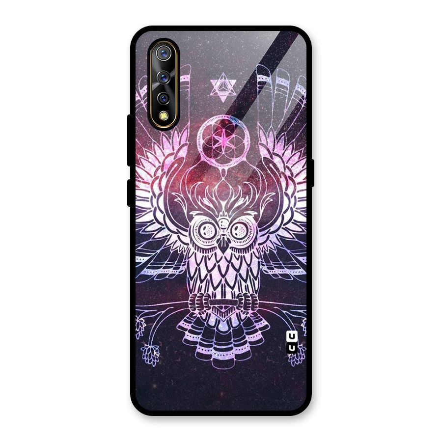 Owl Quirk Swag Glass Back Case for Vivo S1