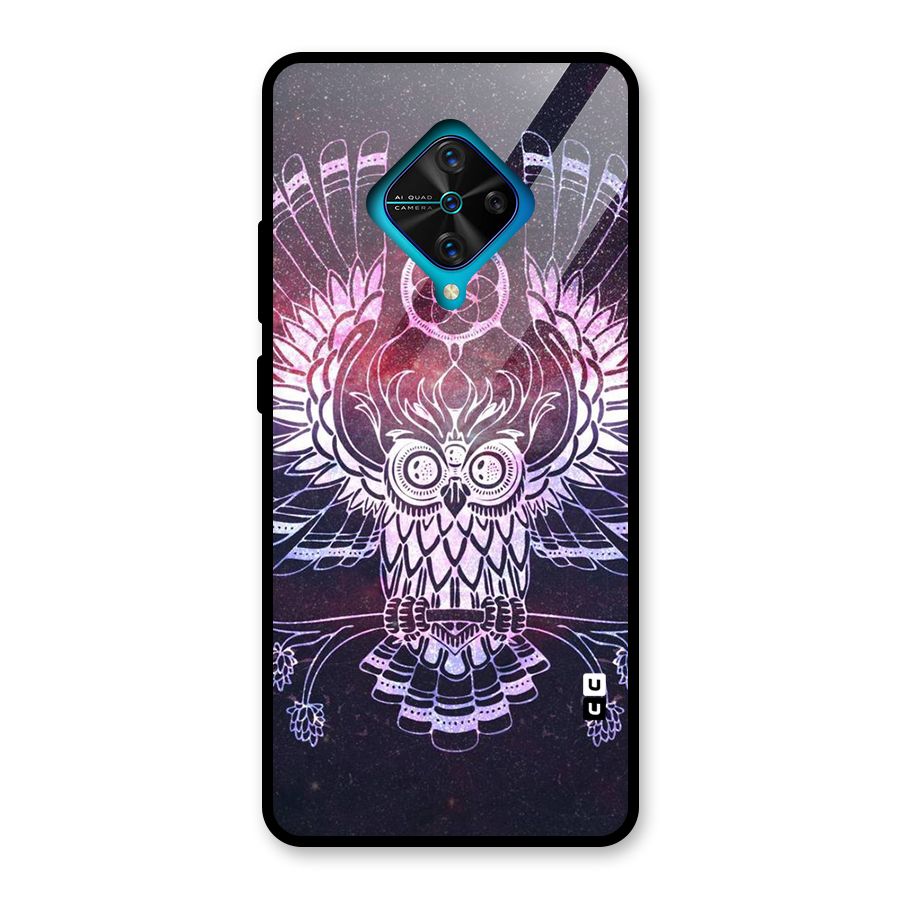Owl Quirk Swag Glass Back Case for Vivo S1 Pro