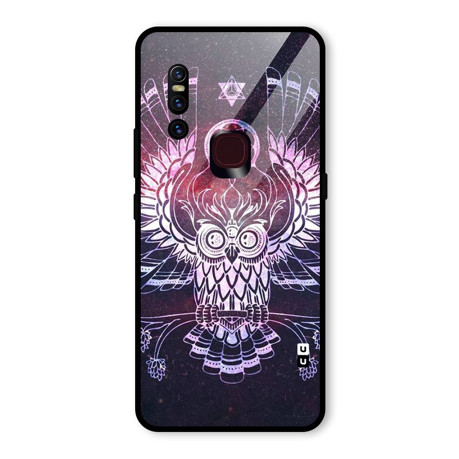 Owl Quirk Swag Glass Back Case for Vivo V15