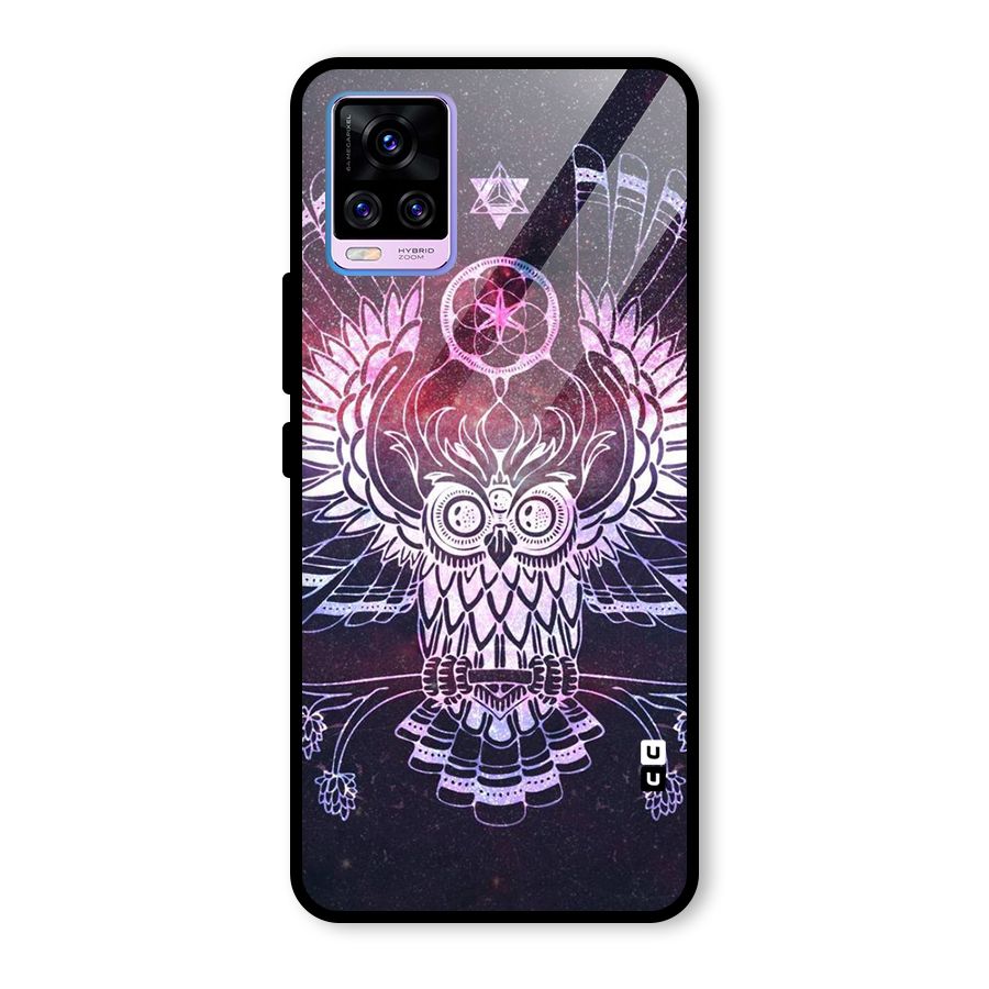 Owl Quirk Swag Glass Back Case for Vivo V20 Pro