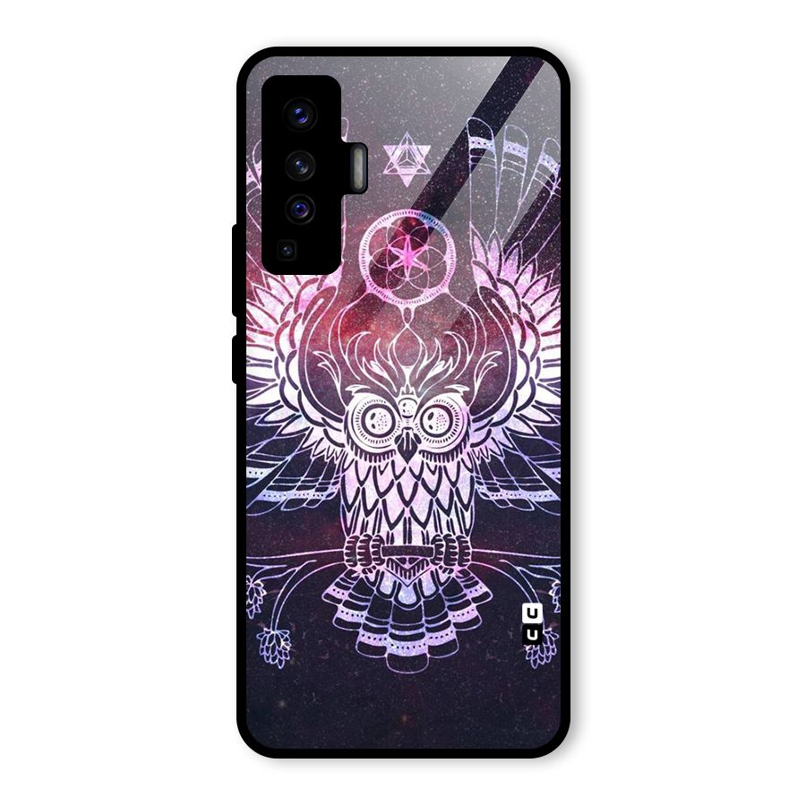 Owl Quirk Swag Glass Back Case for Vivo X50