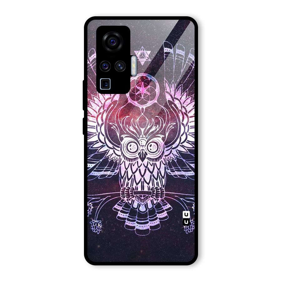 Owl Quirk Swag Glass Back Case for Vivo X50 Pro