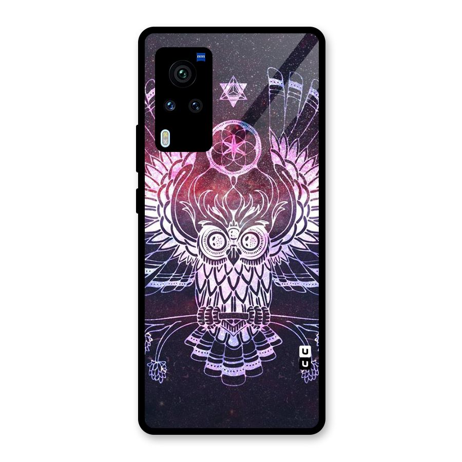 Owl Quirk Swag Glass Back Case for Vivo X60 Pro