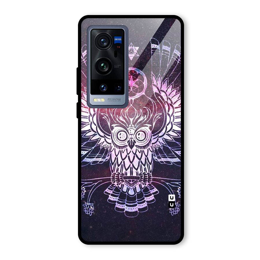 Owl Quirk Swag Glass Back Case for Vivo X60 Pro Plus