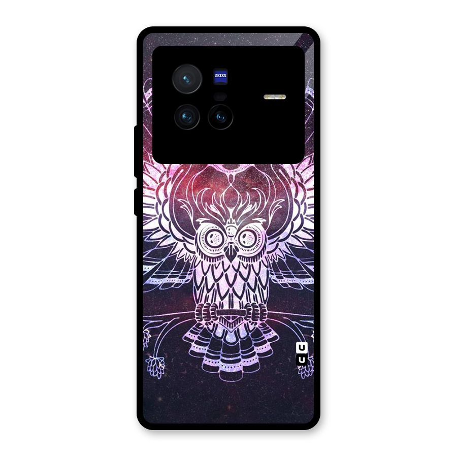 Owl Quirk Swag Glass Back Case for Vivo X80