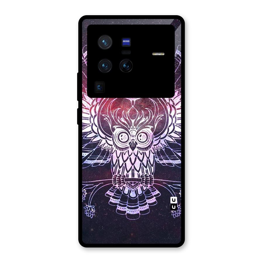 Owl Quirk Swag Glass Back Case for Vivo X80 Pro