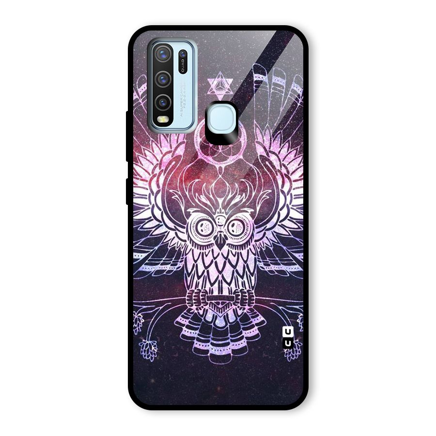 Owl Quirk Swag Glass Back Case for Vivo Y30
