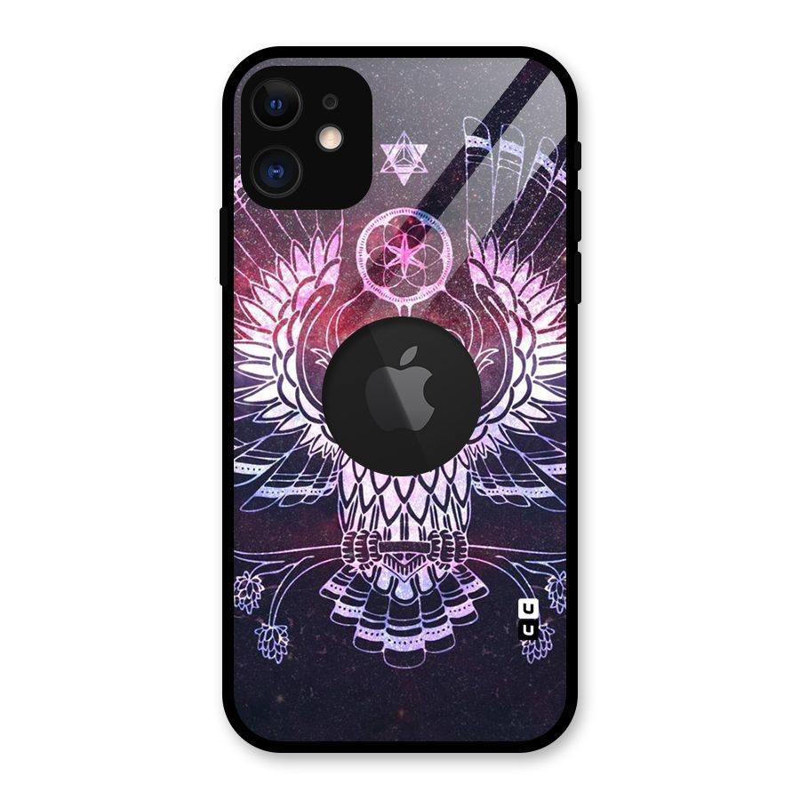 Owl Quirk Swag Glass Back Case for iPhone 11 Logo Cut