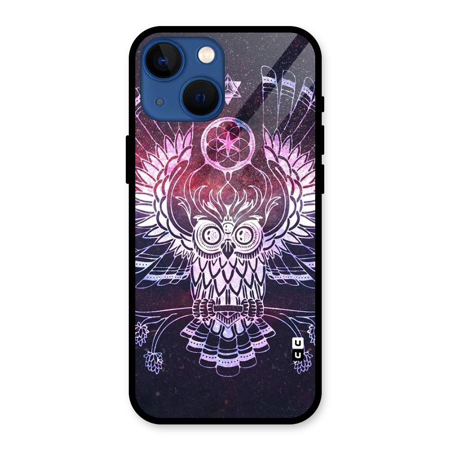 Owl Quirk Swag Glass Back Case for iPhone 13 Mini