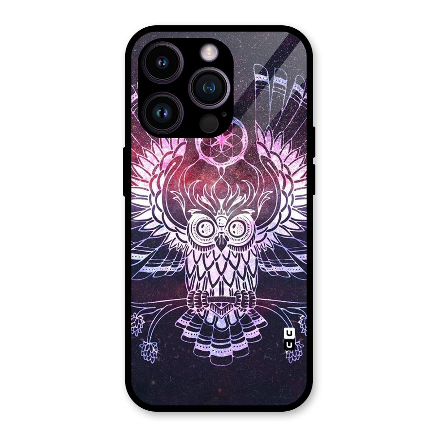 Owl Quirk Swag Glass Back Case for iPhone 14 Pro