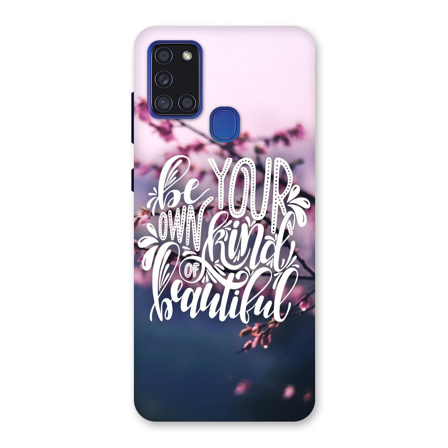Own Kind of Beautiful Back Case for Galaxy A21s