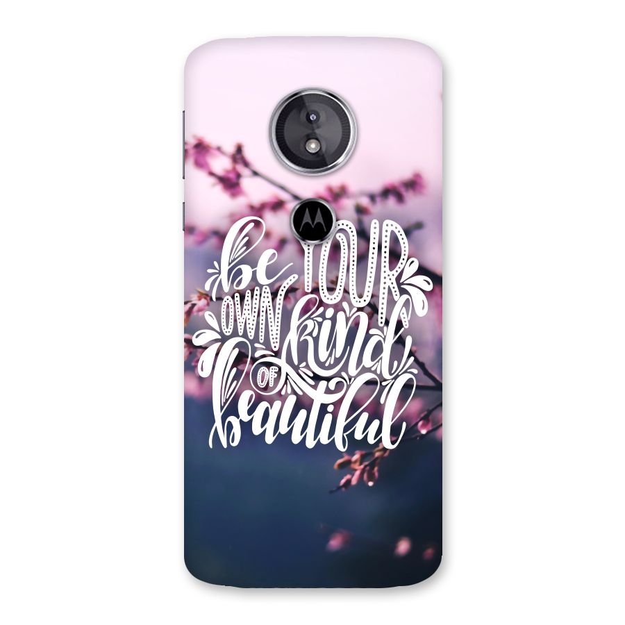 Own Kind of Beautiful Back Case for Moto E5
