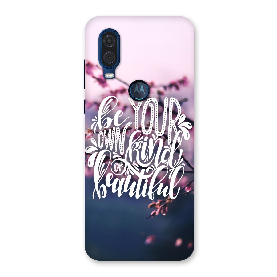 Own Kind of Beautiful Back Case for Motorola One Vision