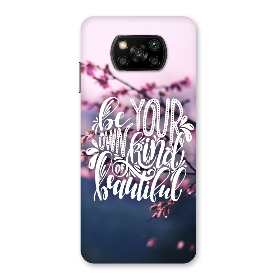 Own Kind of Beautiful Back Case for Poco X3