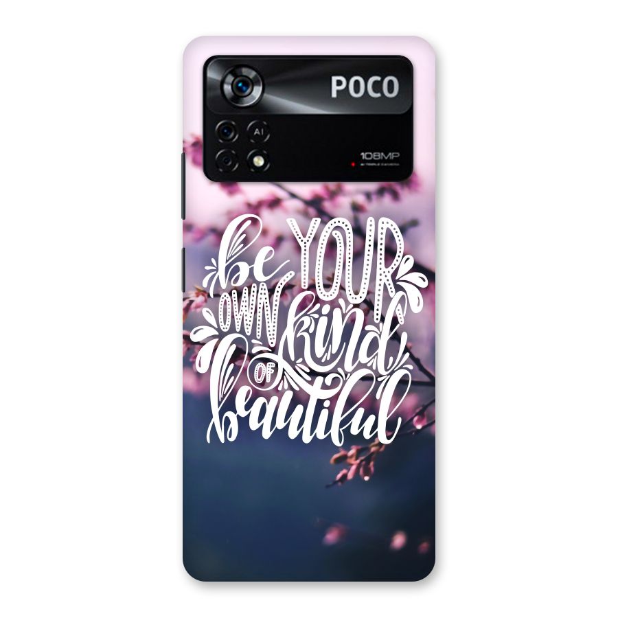 Own Kind of Beautiful Back Case for Poco X4 Pro 5G