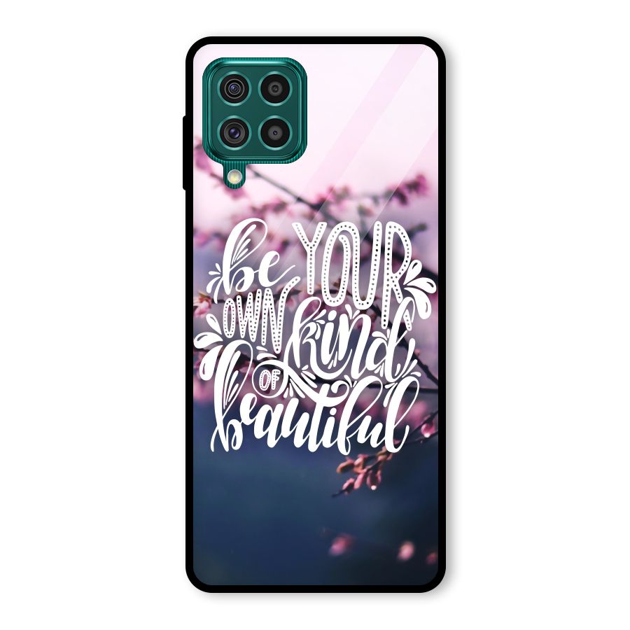 Own Kind of Beautiful Glass Back Case for Galaxy F62