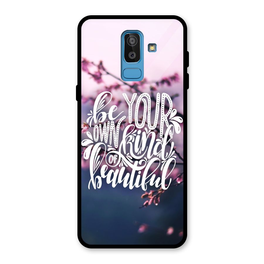 Own Kind of Beautiful Glass Back Case for Galaxy J8