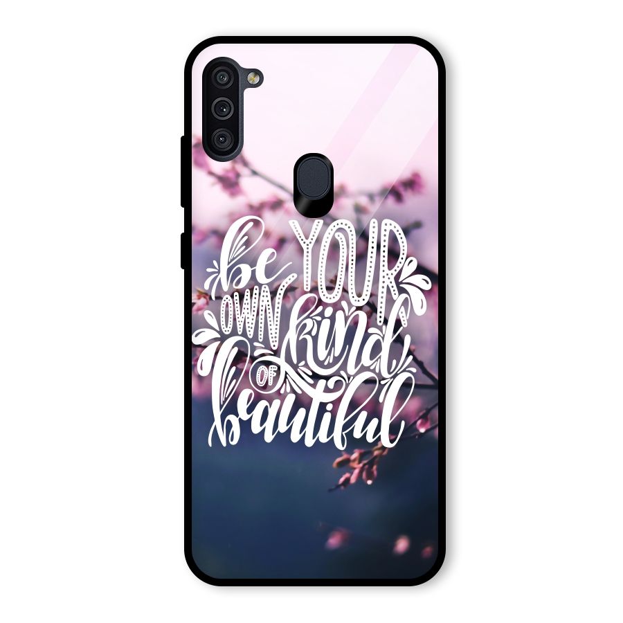 Own Kind of Beautiful Glass Back Case for Galaxy M11