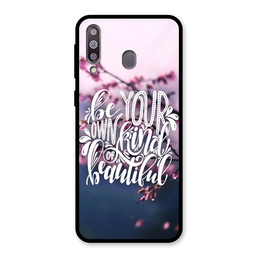 Own Kind of Beautiful Glass Back Case for Galaxy M30