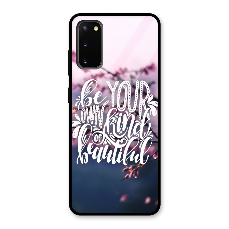 Own Kind of Beautiful Glass Back Case for Galaxy S20